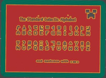 Minecraft Stencil/Universal Galactic Language (Zeichenschablonen)