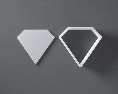 Diamond shape cookie dough slicer