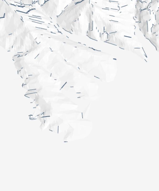 low poly topographic map