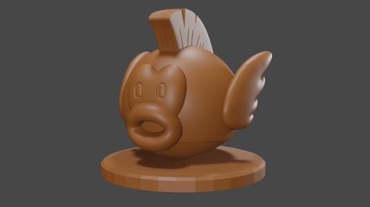 Mario inspired, Cheep Cheep , Tabletop DnD miniature