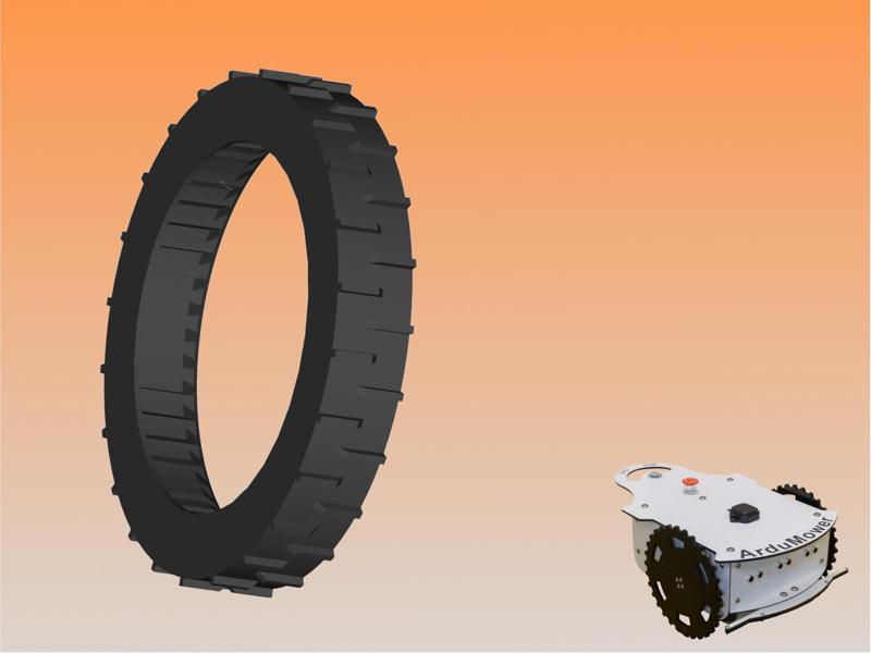 250mm Tire Model "Lawn" for DT200 Rims