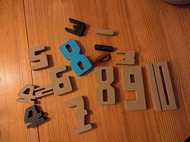 Montessori number blocks