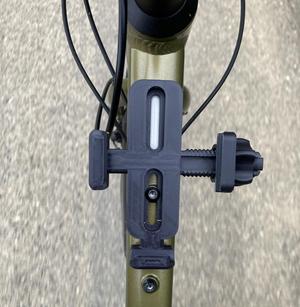 Phone bike mount (on standard water bottle mount)