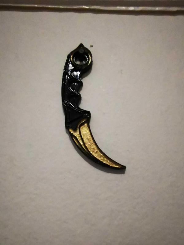 Karambit knife keychain