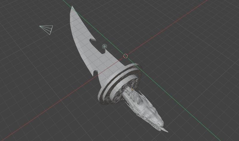 Dragon head knife/dagger