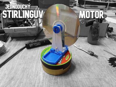 Jednoduchý STIRLINGŮV MOTOR