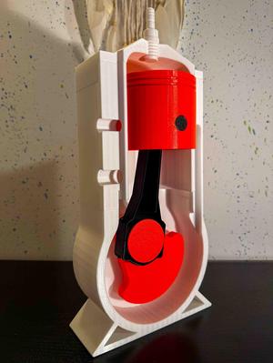 Výukový model dvoudobého pístového spalovacího motoru