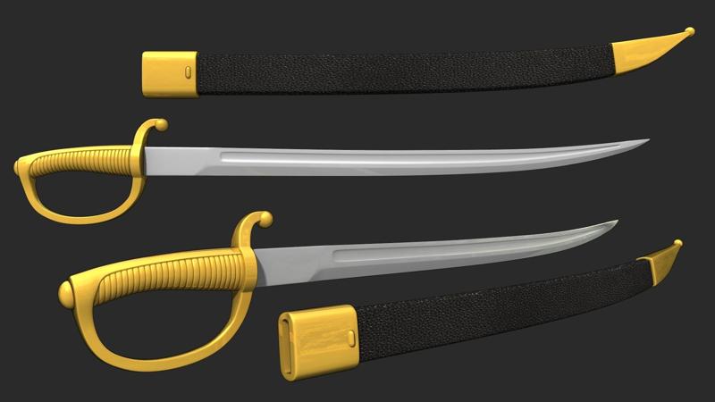 Izzy Hands Style Cutlass / Boarding Sword