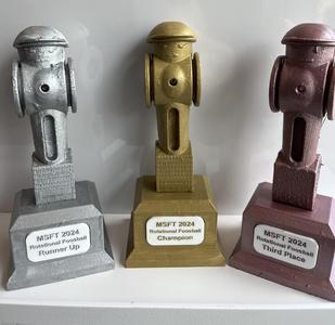 Foosball Foosman Cutted in Half for Trophy
