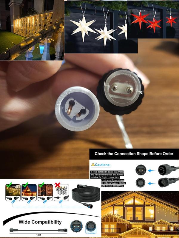 Adapter - 2 pol connector string lights led