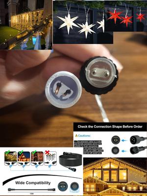 Adapter - 2 pol connector string lights led
