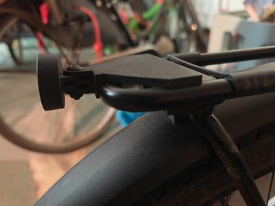 GoPro Mount for narrow Racktime Snapit V2 on a Stromer ST3