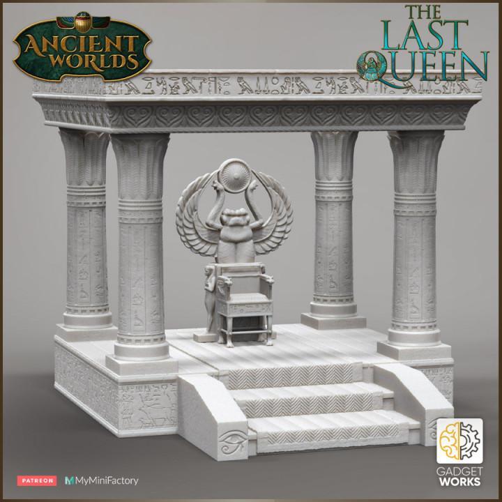 Egyptian Throne and Dais - The Last Queen