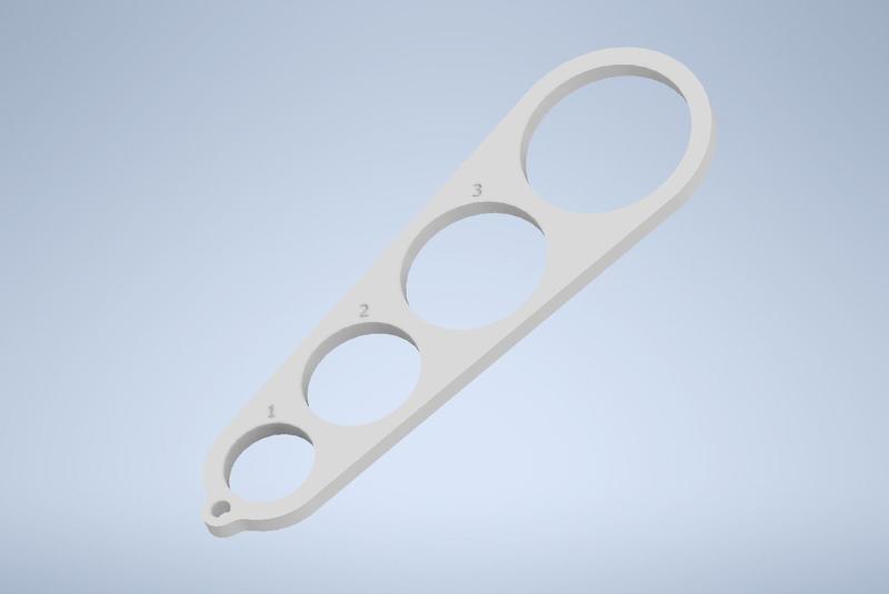 Spaghetti-Gauge (additional Version for visually impaired user)