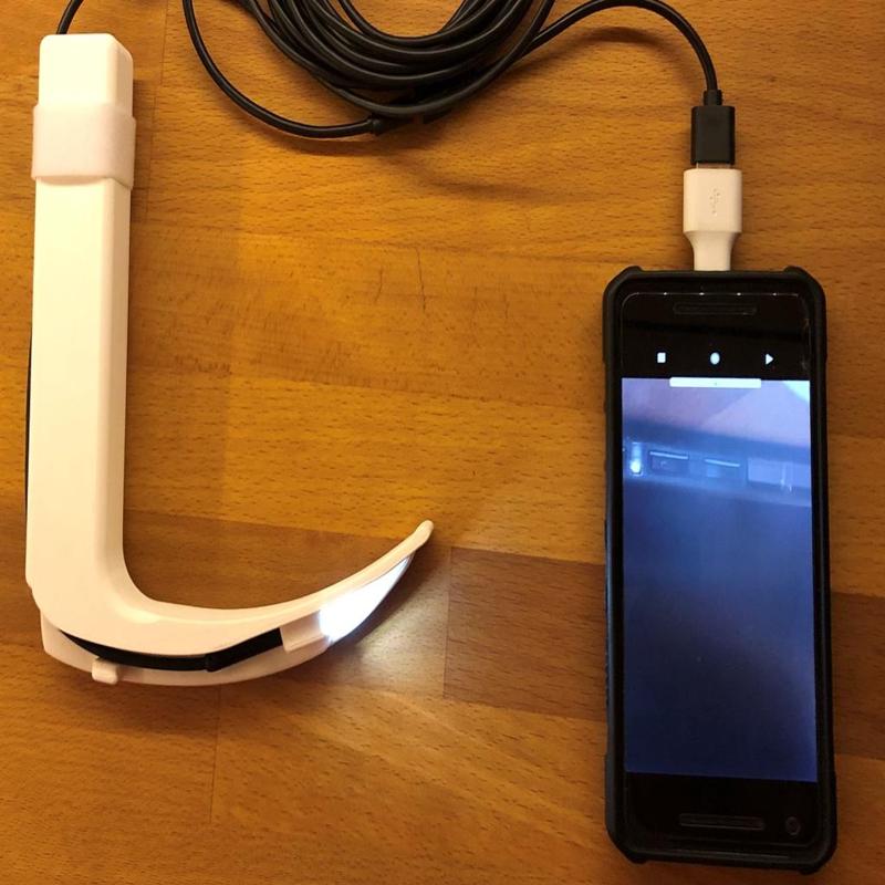 DIY videolaryngoscope for approx. 15€