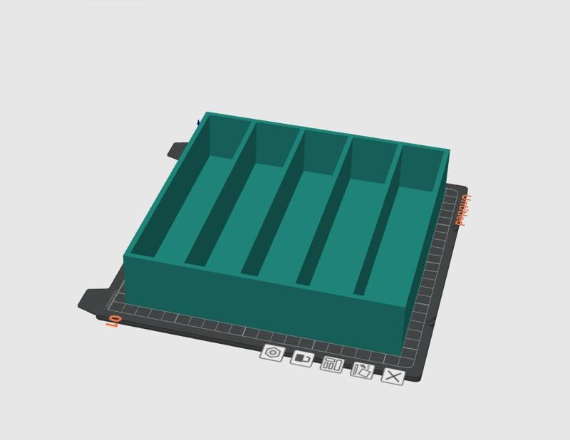 5 Slot Organization Bin