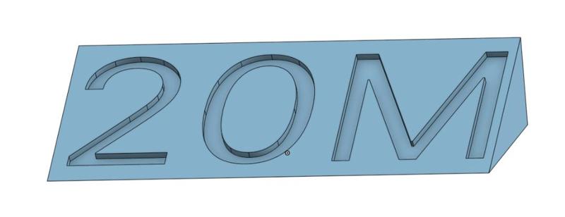 Disc golf distance marker