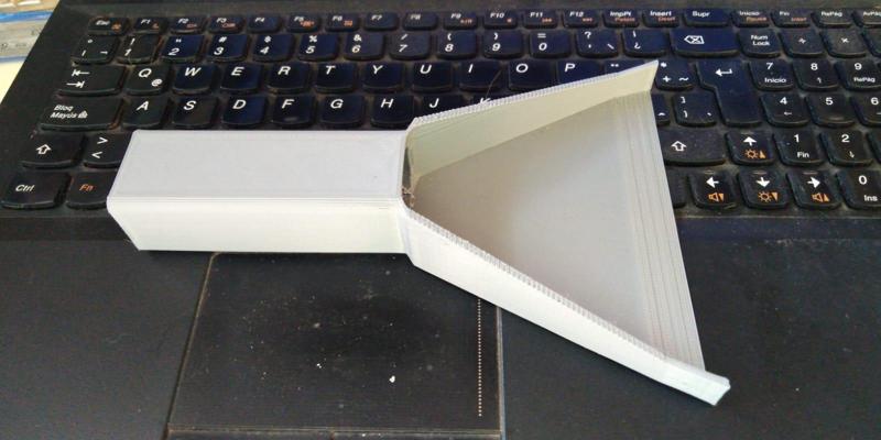 Dust collector with opening - Recolector de polvo con abertura