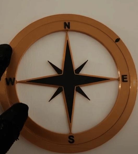 Windrose wall art pick your north