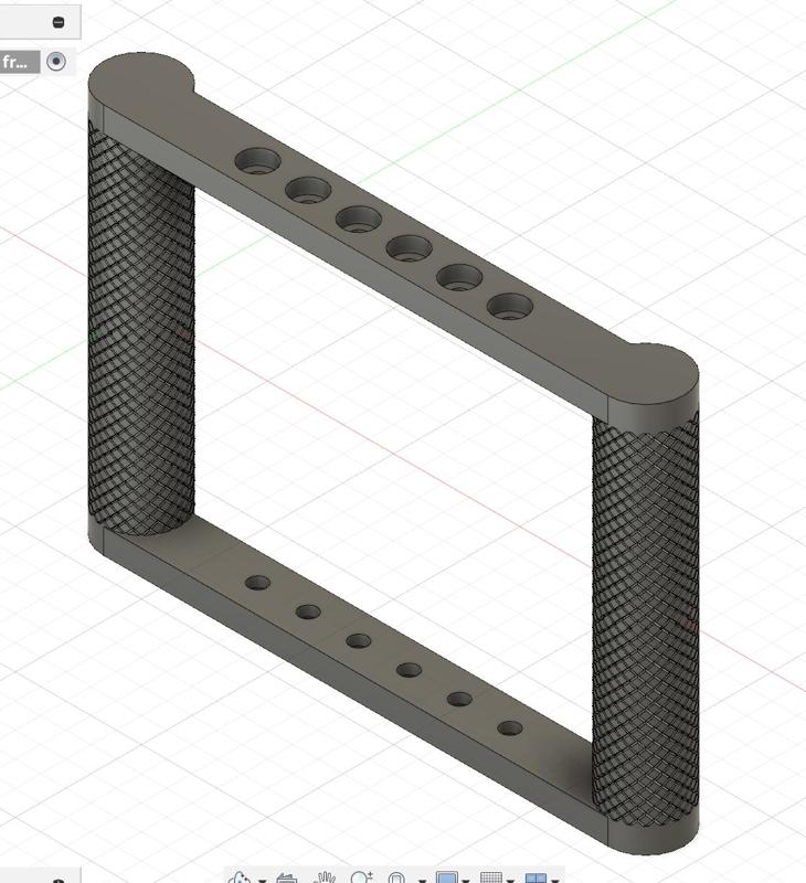 Smartphone Camera Rig - frame print-in-place (.f3d -> customizable)