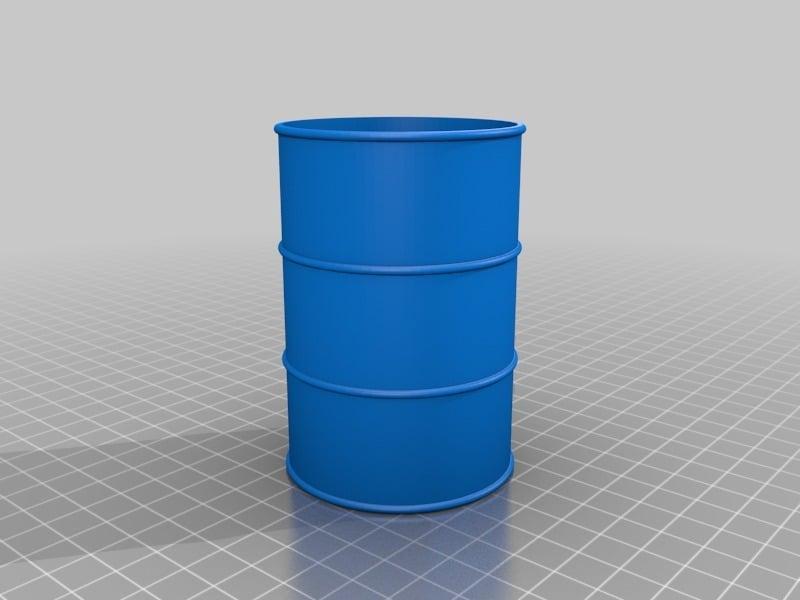 empty oil drum 1/10 scale