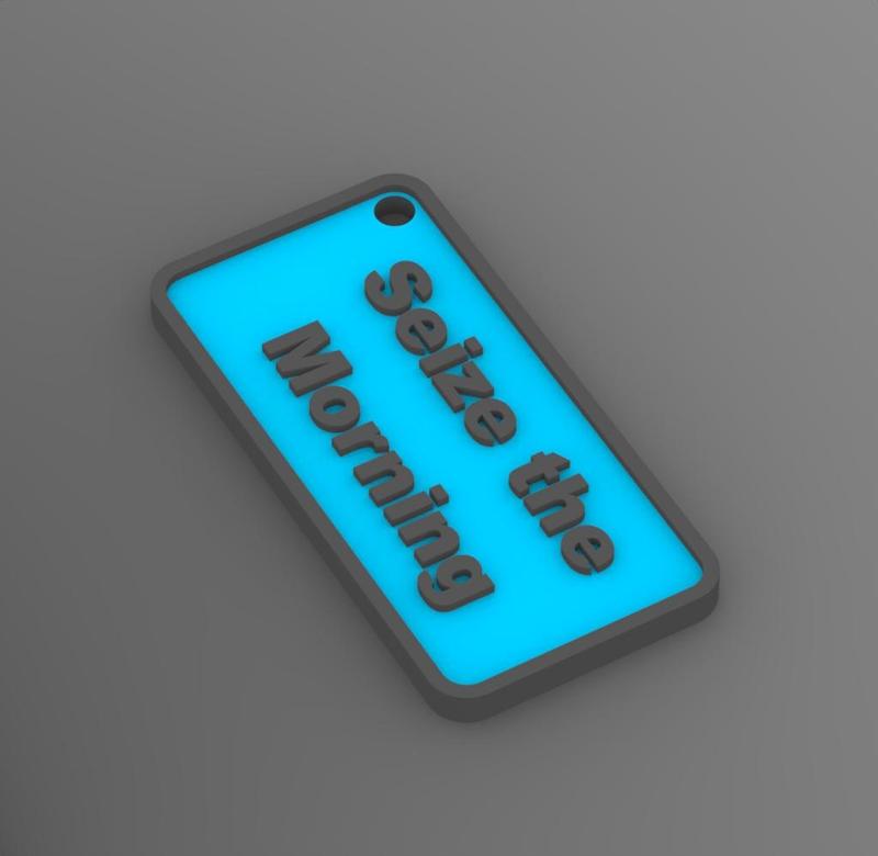 3D Quote Keychain - 3