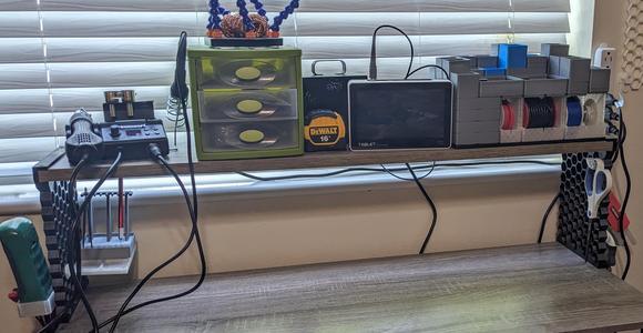 Honeycomb Desk Shelf