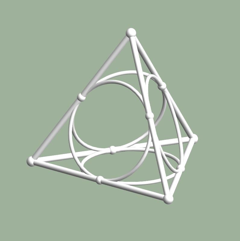 Tetrahedron with Midcircles