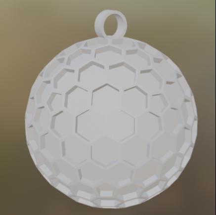 Christmas ornament (hex pattern)