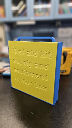 FIRST AID KIT SUPPLY AND EQUIPMENT HOLDER BOX