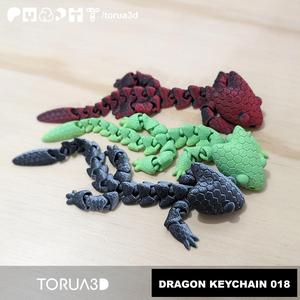 Articulated Dragon Keychain 018