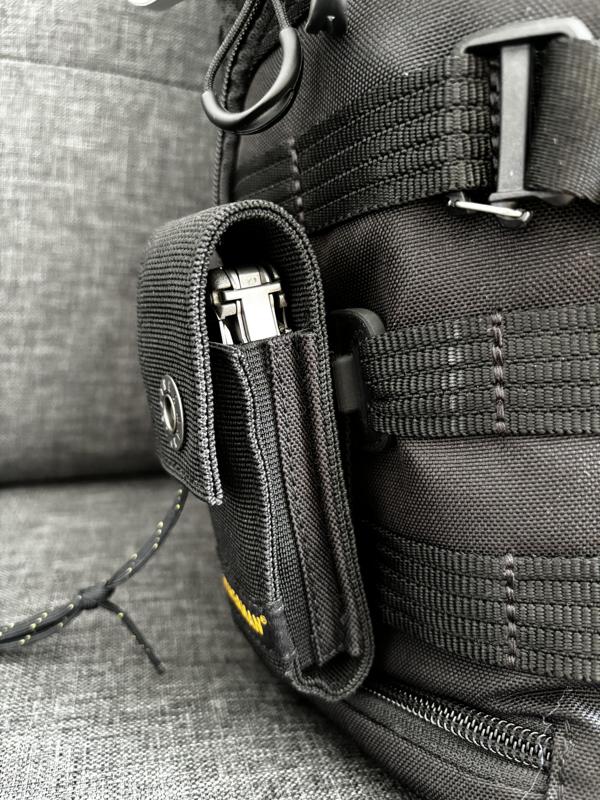 SlipLock (MOLLE style) flat clip for closed loop straps