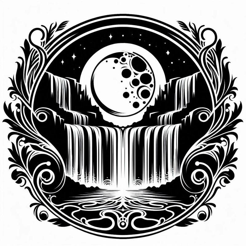 Wall art: Waterfall (two colours)