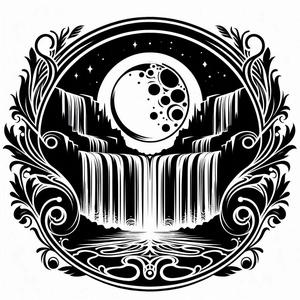 Wall art: Waterfall (two colours)