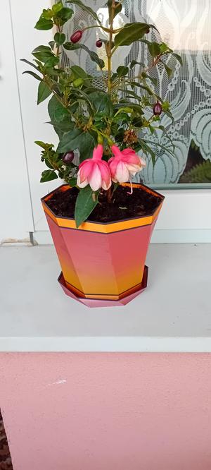 Set květináč a miska - Set of flower pot and bowl