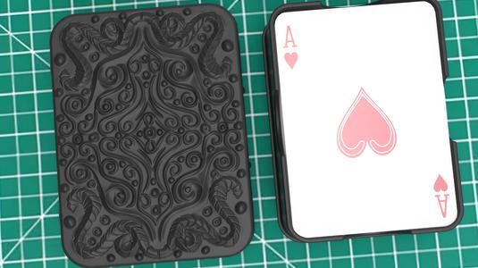 Decorated Filigree Poker Playing Card Box