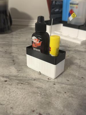 Gridfinity Tri-Flow and Glue Stick Holder