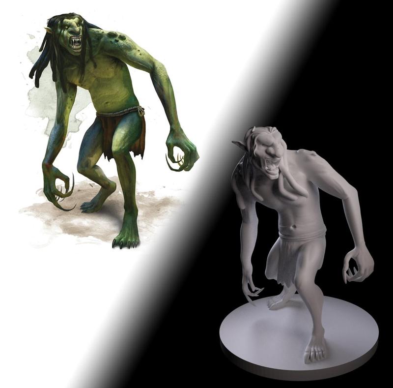Troll D&d mini