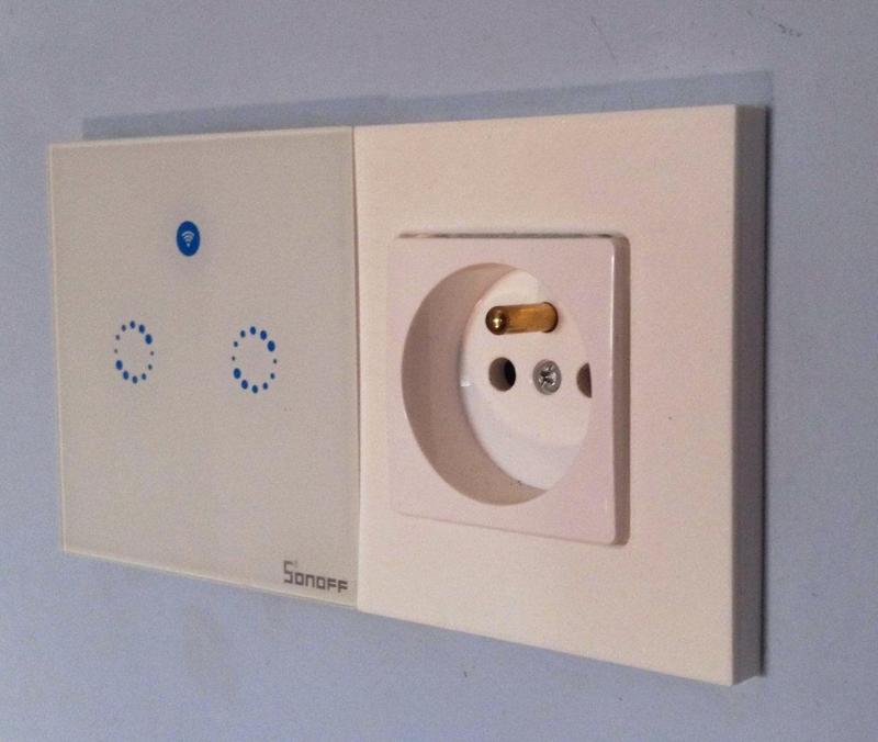 Legrand socket frame for Sonoff Touch T1