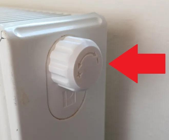 Heating control knob