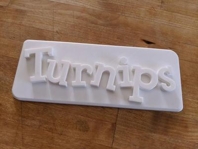 Turnip Sign