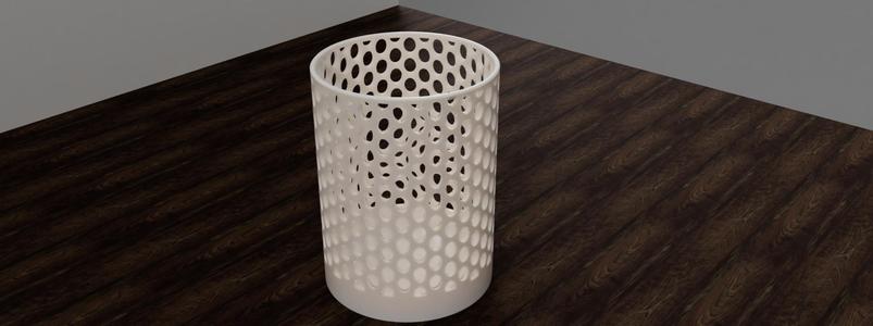 Pencil Holder with Ellipse Texture