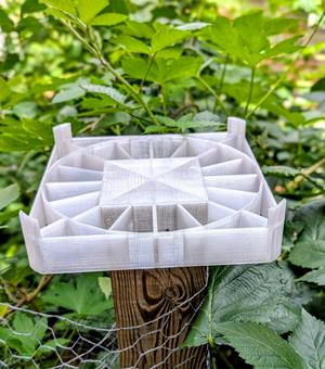 Planter Post Cap for 4x4 fence post