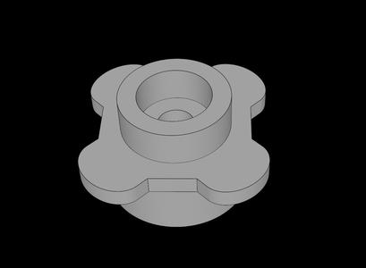 Lego Compatible (33291.dat) Plate  1 x  1 Round with Tabs