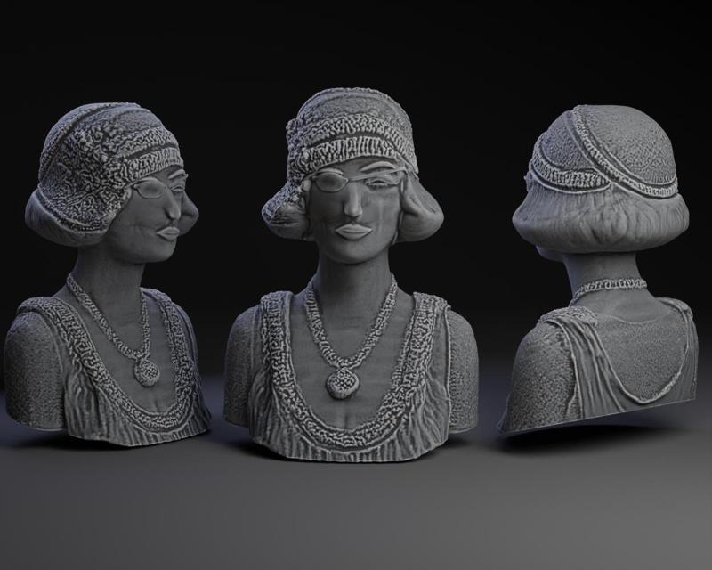 Eye Patch Flapper Bust