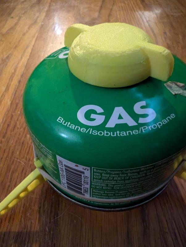 camping fuel gas canister cap
