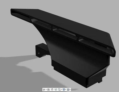 Creality K1 side fan improved flow duct
