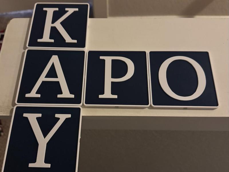 Tiled Names Wall Decor