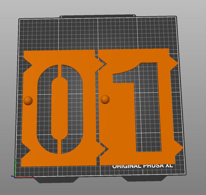 Templates of the numbers