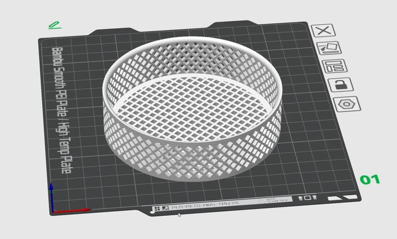 Tightvac stackable grid inlay for 2.35l